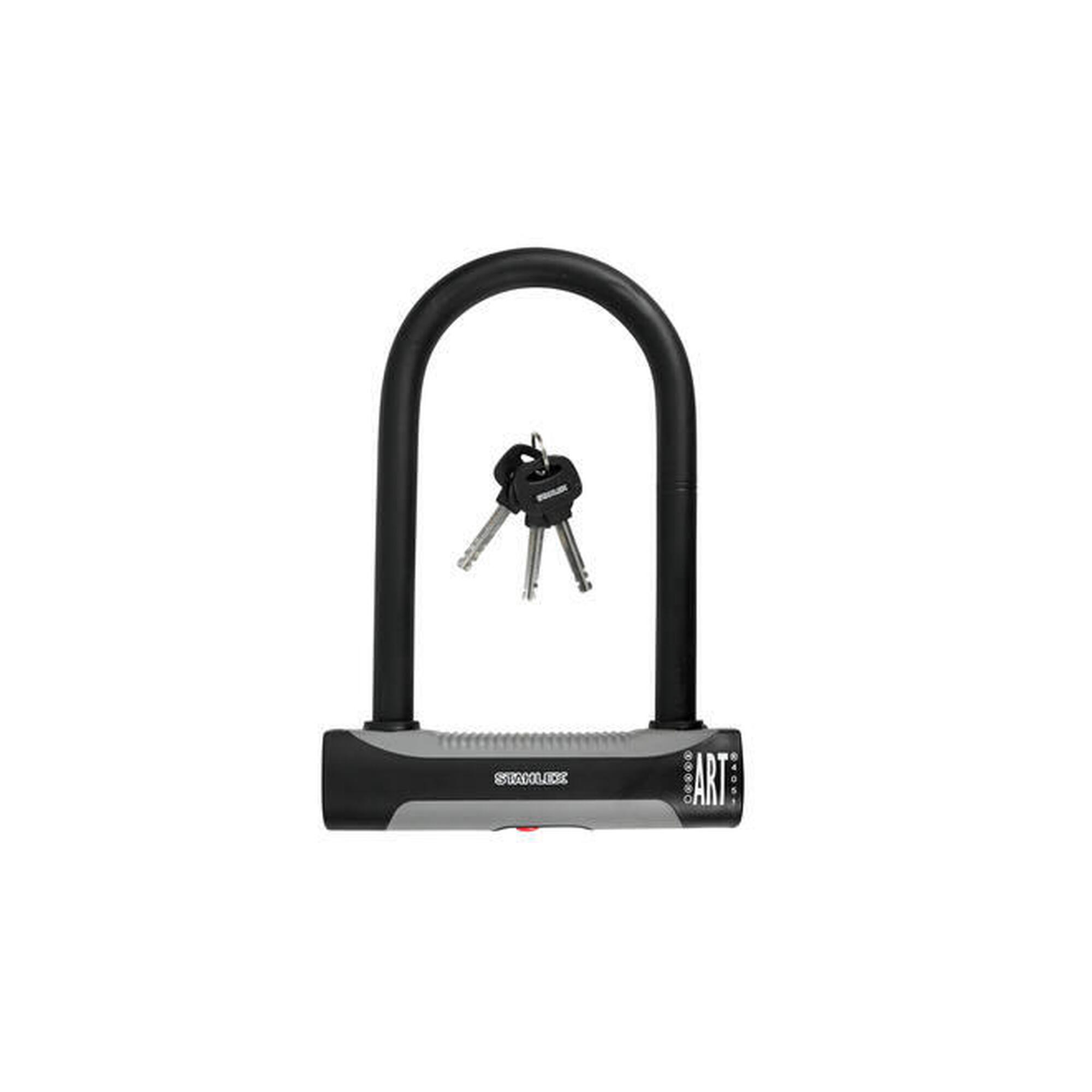 Antifurt bicicletă tip U 448 ART4 180 x 245 mm Negru