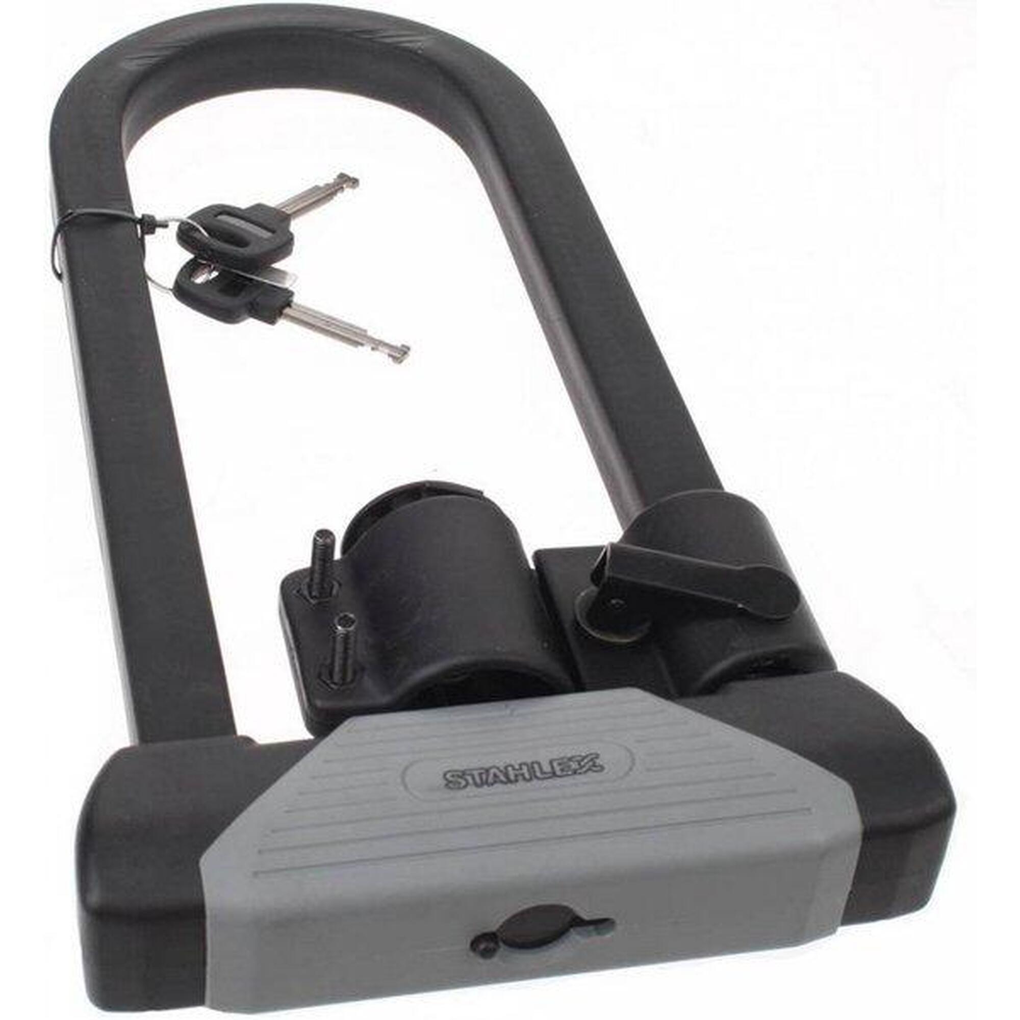 Cadenas de vélo U-lock 553 167 x 330 mm Noir