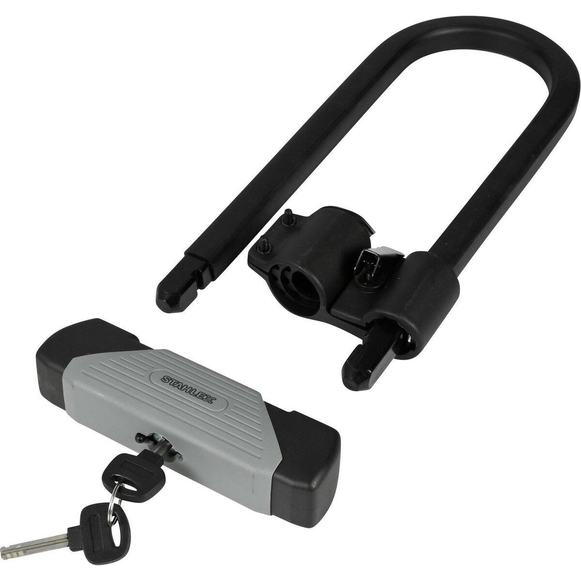 Cadenas de v lo U lock 553 167 x 330 mm Noir STAHLEX Decathlon