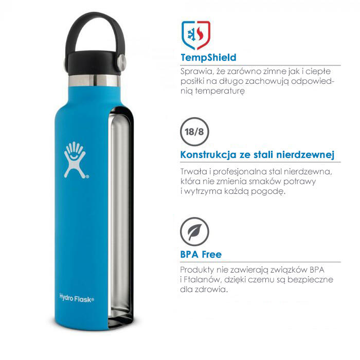 Flasche Hydro Flask Standard Mouth Flex Cap 21 Oz Indigo 3/7