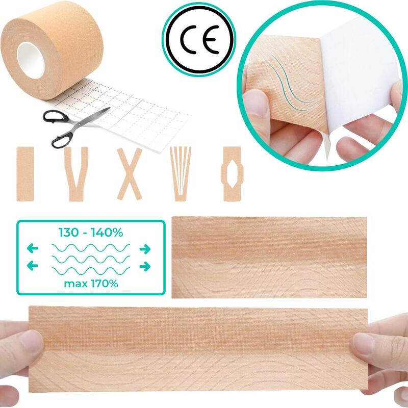 Kinesiology tape 1 szt. 5m Tejpy taśma kinezjologiczna plastry kinesio na kolano