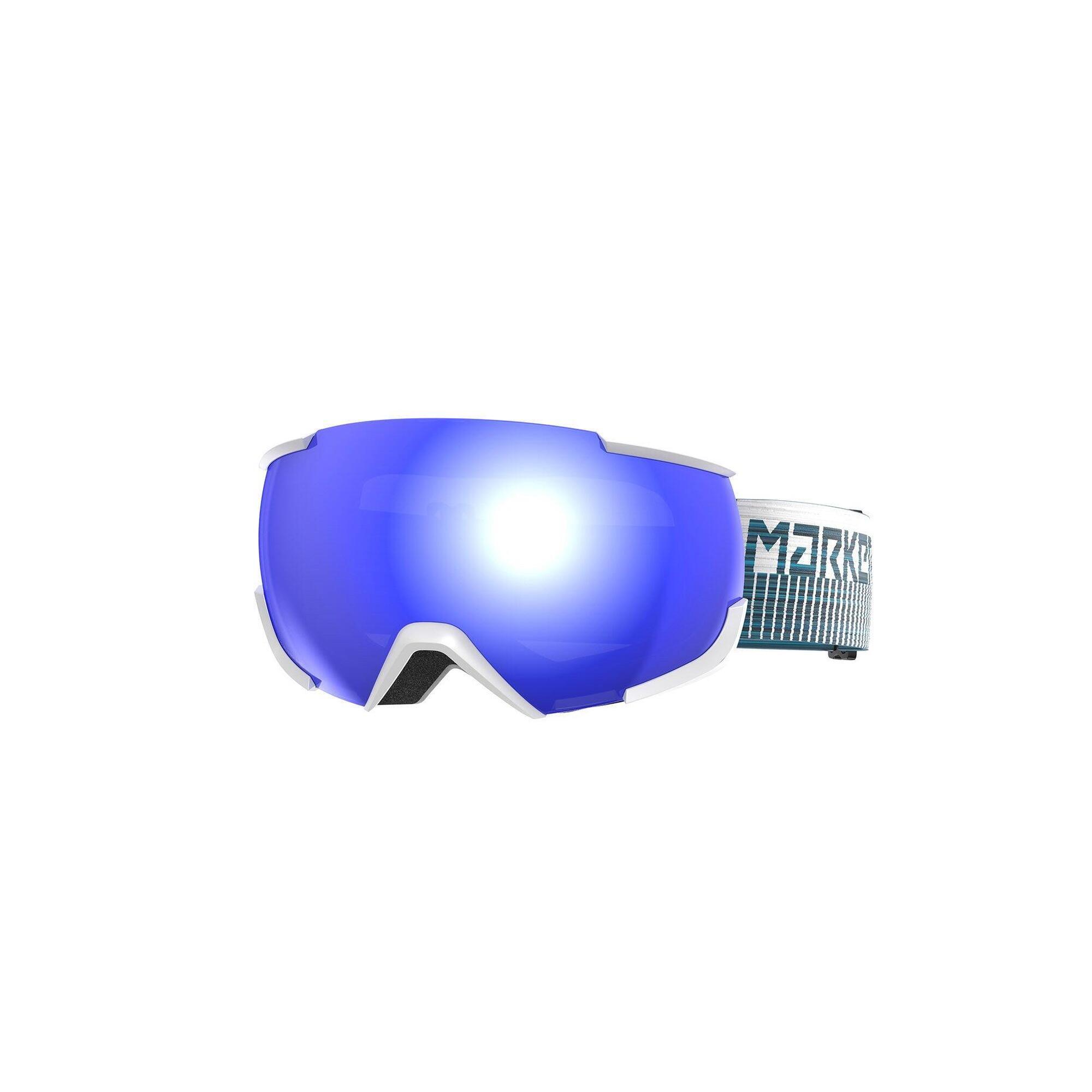 Gogle MARKER 16:10+ WHITE w/BLUE HD MIRROR