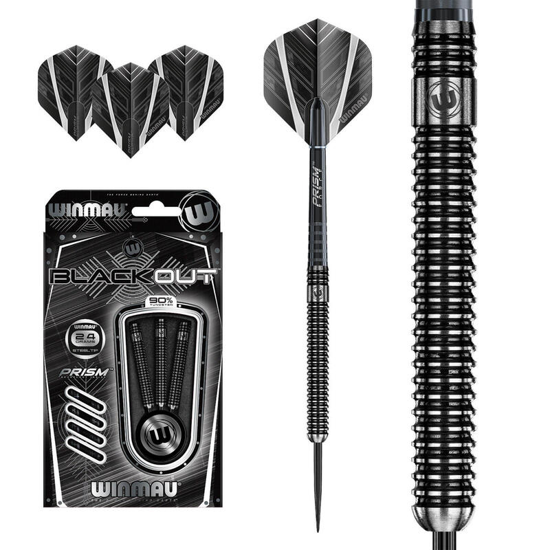 Darts nyíl Blackout, acélhegyű, 24 g