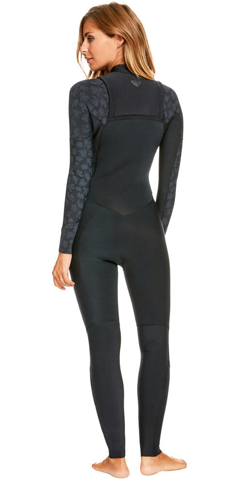 Combinaison de surf zip poitrine 5/4/3MM SWELL SERIES 2023 Noir Femme 2/4