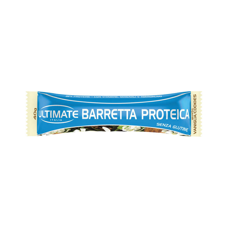 Integratore alimentare - BARRETTA PROTEICA VANIGLIA COOKIES - 40g Integratore alimentare - BARRETTA PROTEICA VANIGLIA COOKIES - 40g