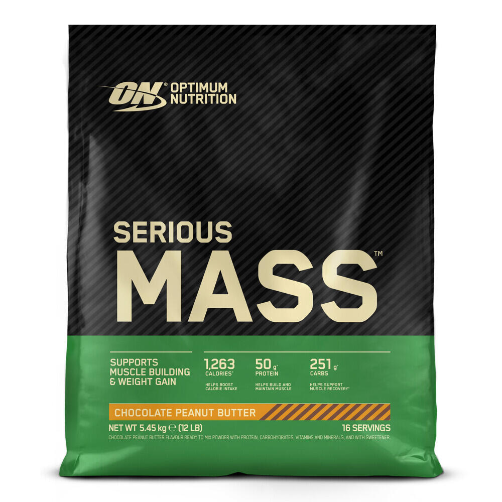Serious Mass - 5,45Kg Chocolate com creme de Amendoím da Optimum Nutrition