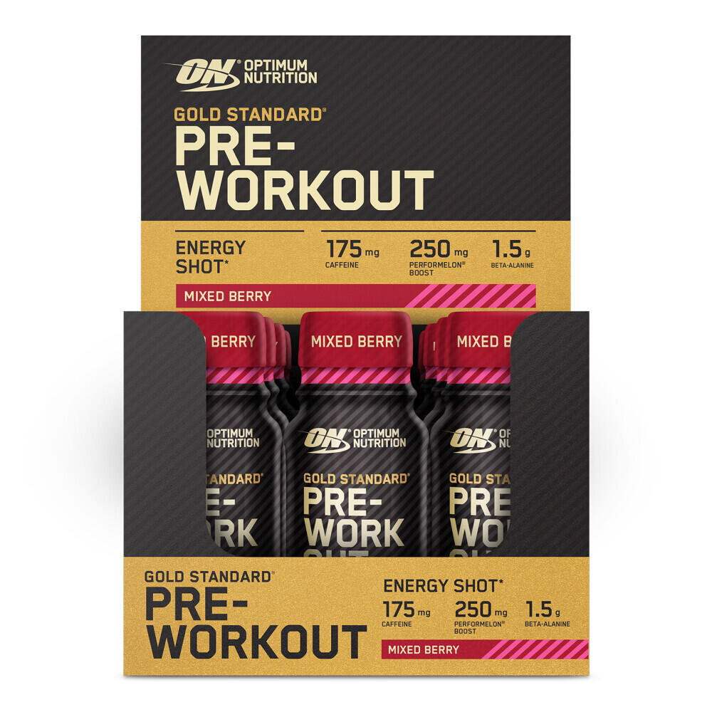 OPTIMUM NUTRITION Gold Standard Pre-workout Energy Shot Blikje (12x60ml) - Bessen