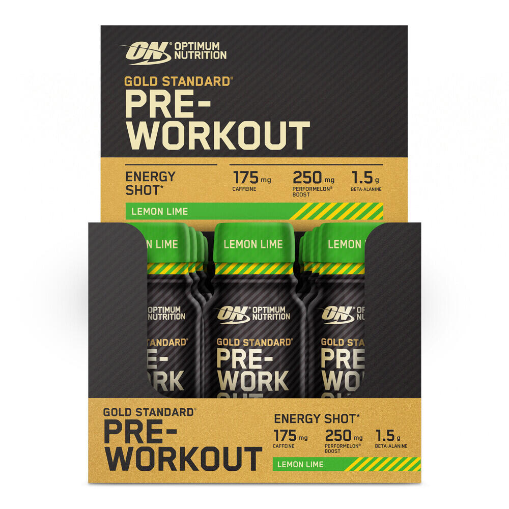 OPTIMUM NUTRITION Gold Standard Pre-workout Energy Shot Blikje (12x60ml) - Citroen & Limoen