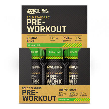 Pre-workout en shot - Gold Standard Pre-Workout Shot - Citron et Citron Vert