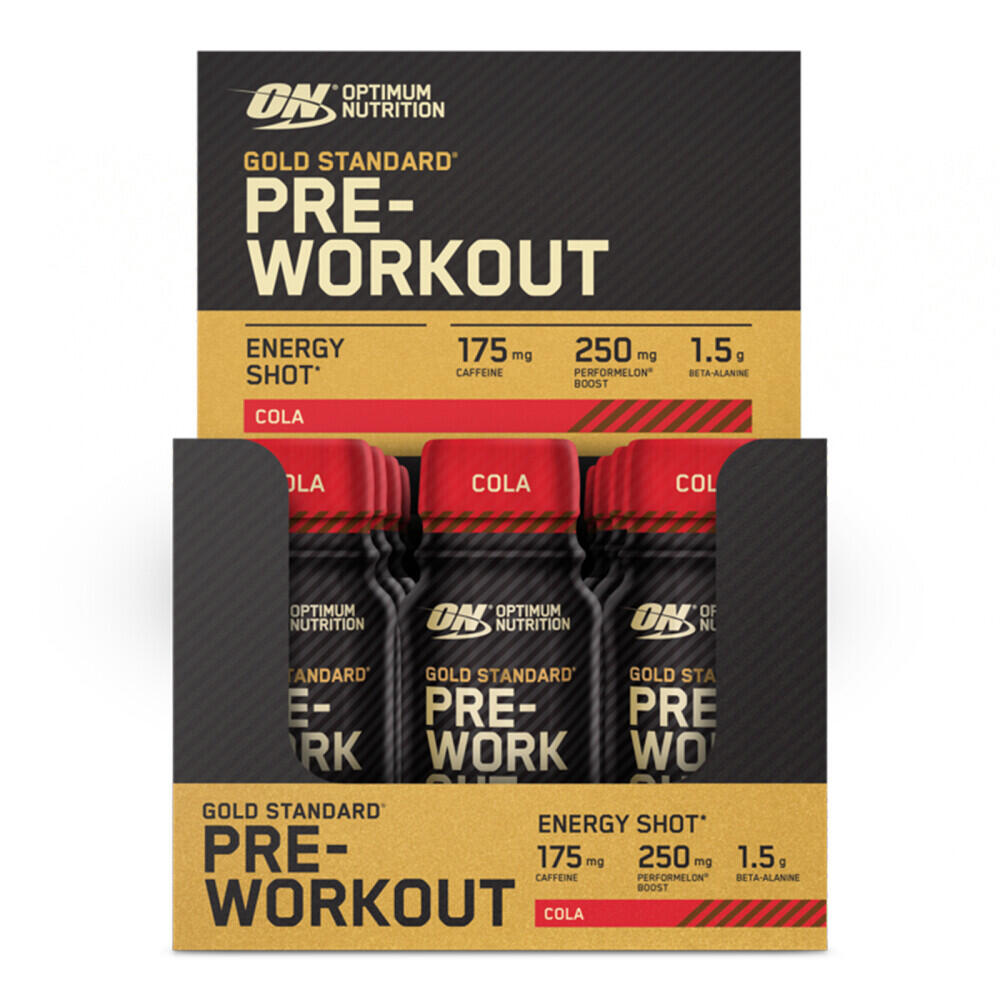 OPTIMUM NUTRITION Gold Standard Pre-workout Energy Shot Blikje (12x60ml) - Cola