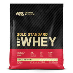 GOLD STANDARD 100% WHEY PROTEIN - Vanilla Ice Cream 4,53 kg (146 scoops)