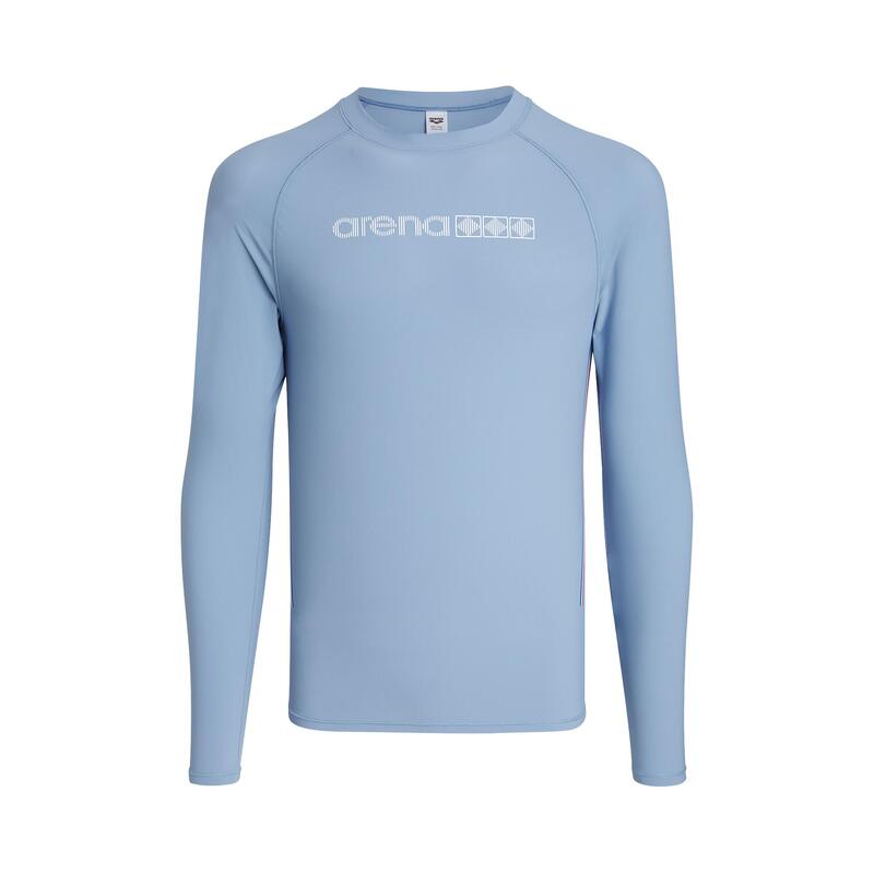 MEN MOTION X 2.0 LONG SLEEVE SUN PROTECTION TOP - BLUE