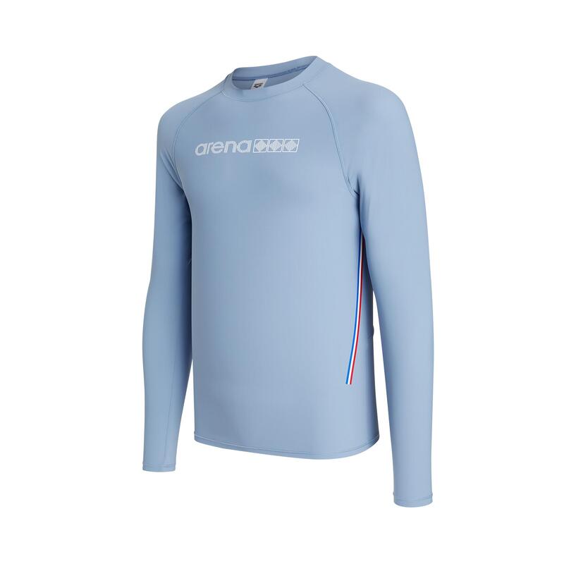 MEN MOTION X 2.0 LONG SLEEVE SUN PROTECTION TOP - BLUE