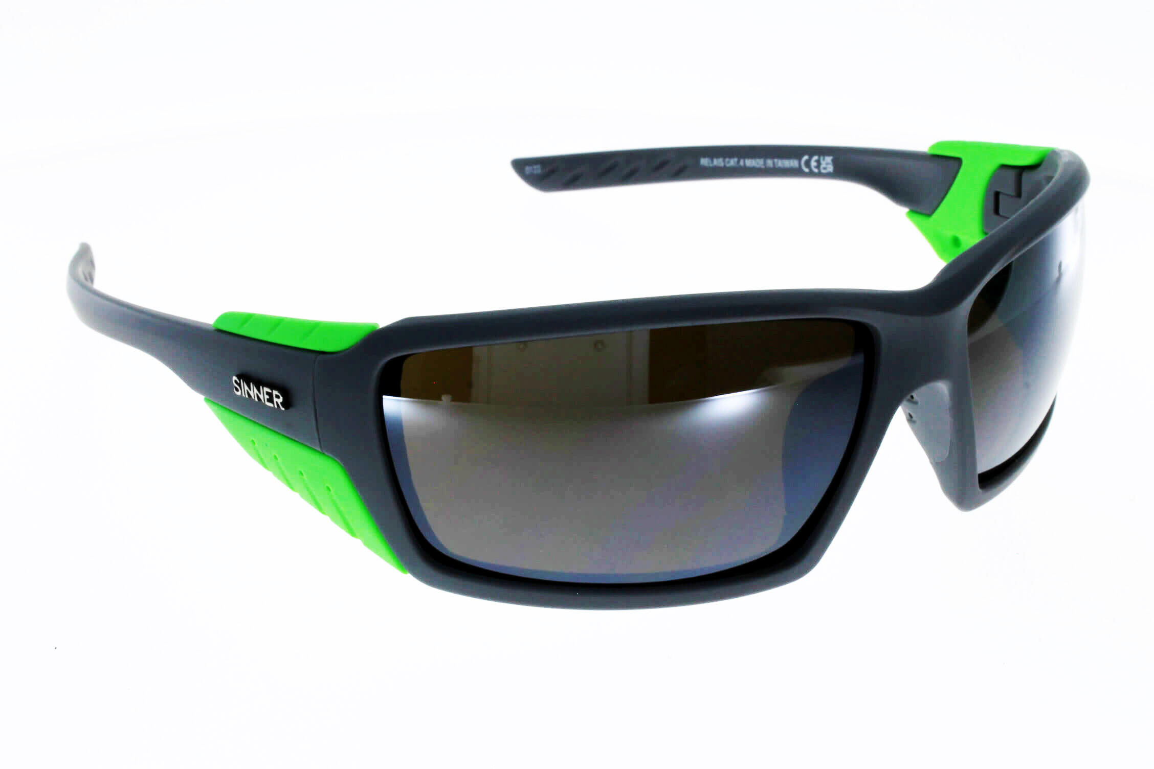 Lunettes de soleil adultes Sinner Relais Gris vert  catégorie 4 3/4