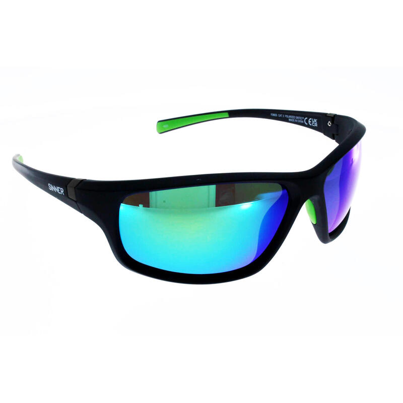 Lunettes de soleil adultes Sinner Fonds bleu vert catégorie 3 Polarisé