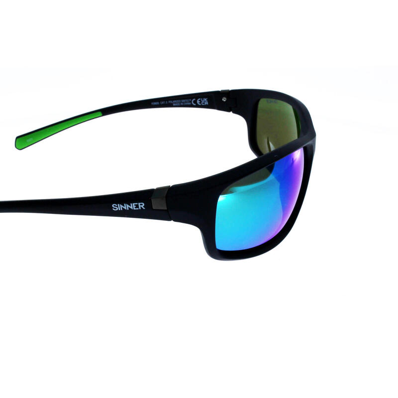 Lunettes de soleil adultes Sinner Fonds bleu vert catégorie 3 Polarisé