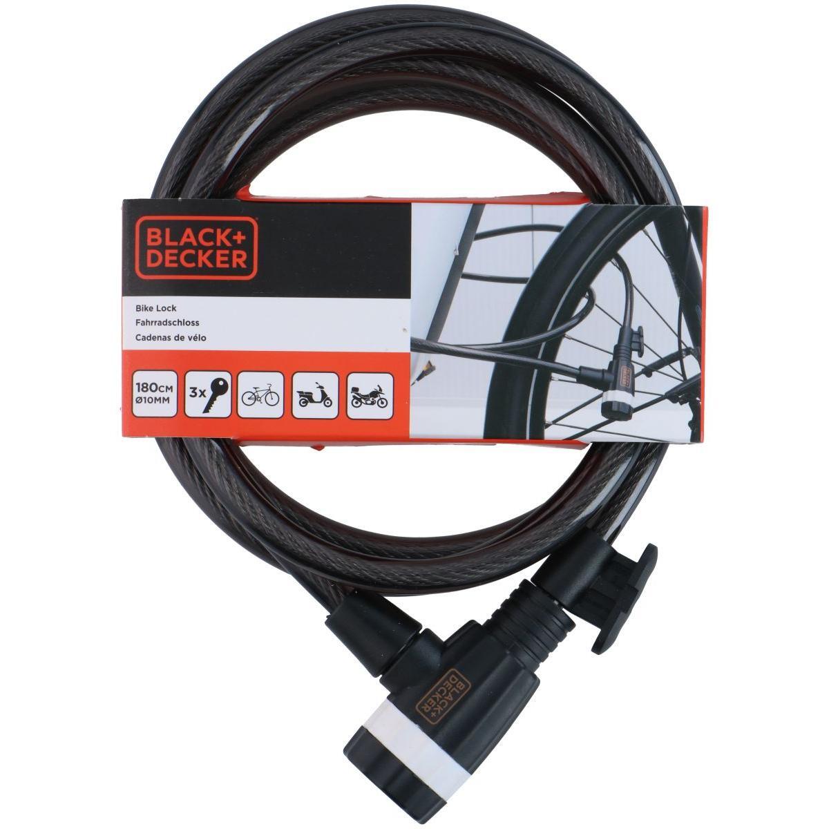 Zapięcie rowerowe Black + Decker na zamek 10x1800mm 4/4