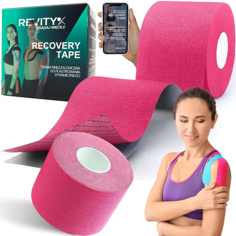 Kinesiology tape 1 szt. 5m Tejpy taśma kinezjologiczna plastry kinesio na kolano