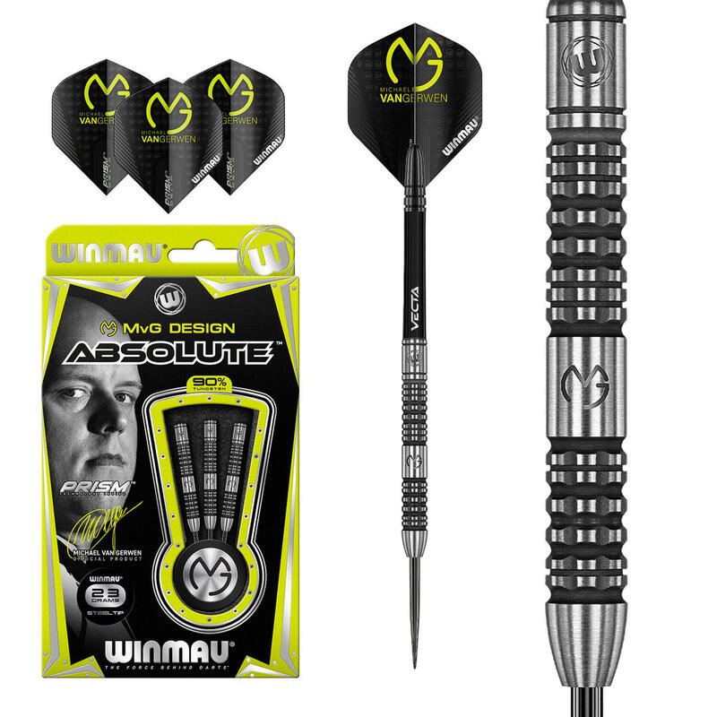 Dardos Winmau Michael Van Gerwen MvG Design Absolute 23g 90%