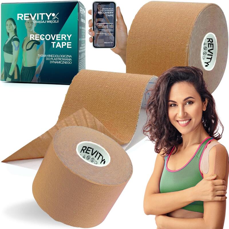 Kinesiology tape 1 szt. 5m Tejpy taśma kinezjologiczna plastry kinesio na kolano