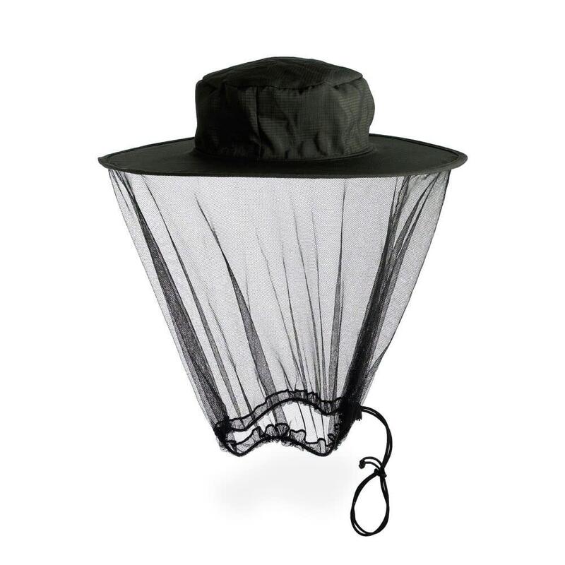 Adult Midge/Mosquito Head Net Hat - Black