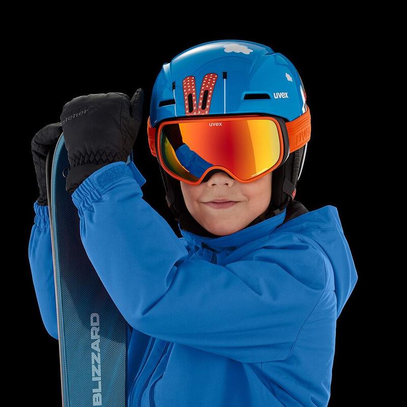 UVEX Viti blauwe beer kinderskihelm 46-50 cm