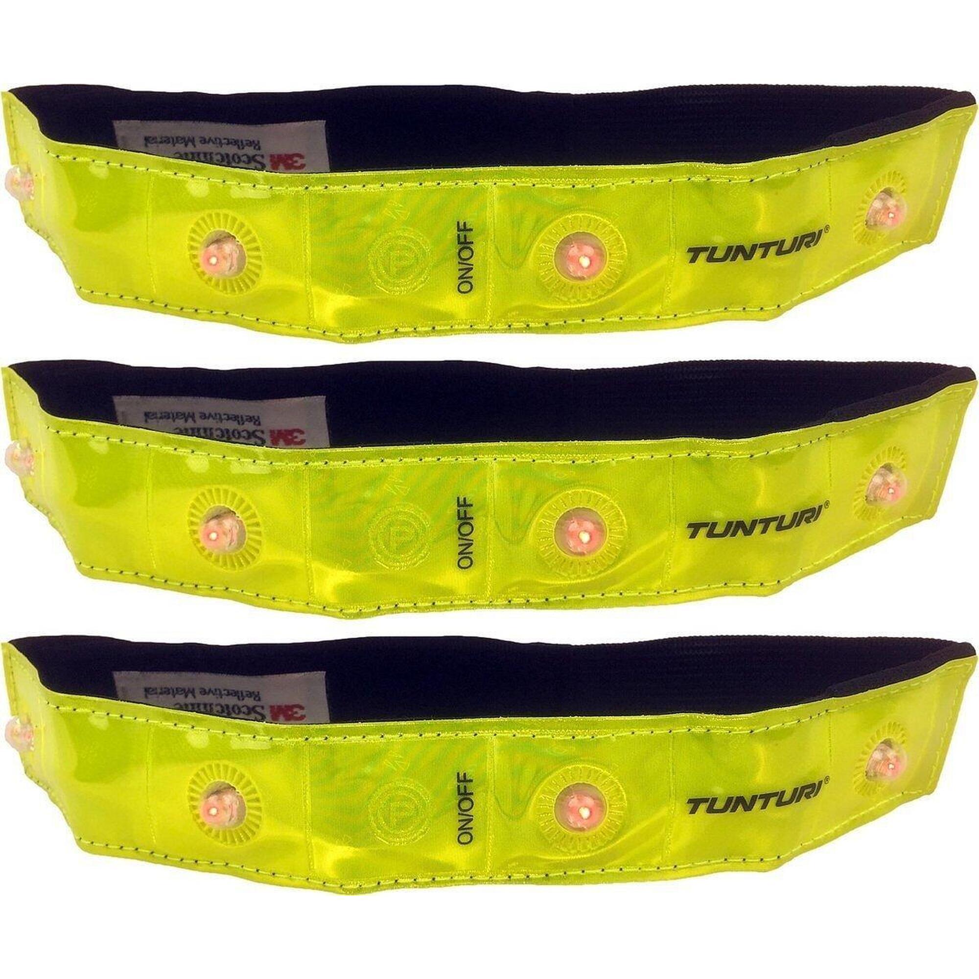 TUNTURI Svítící páska TUNTURI LED Reflective Band - set 3kusy