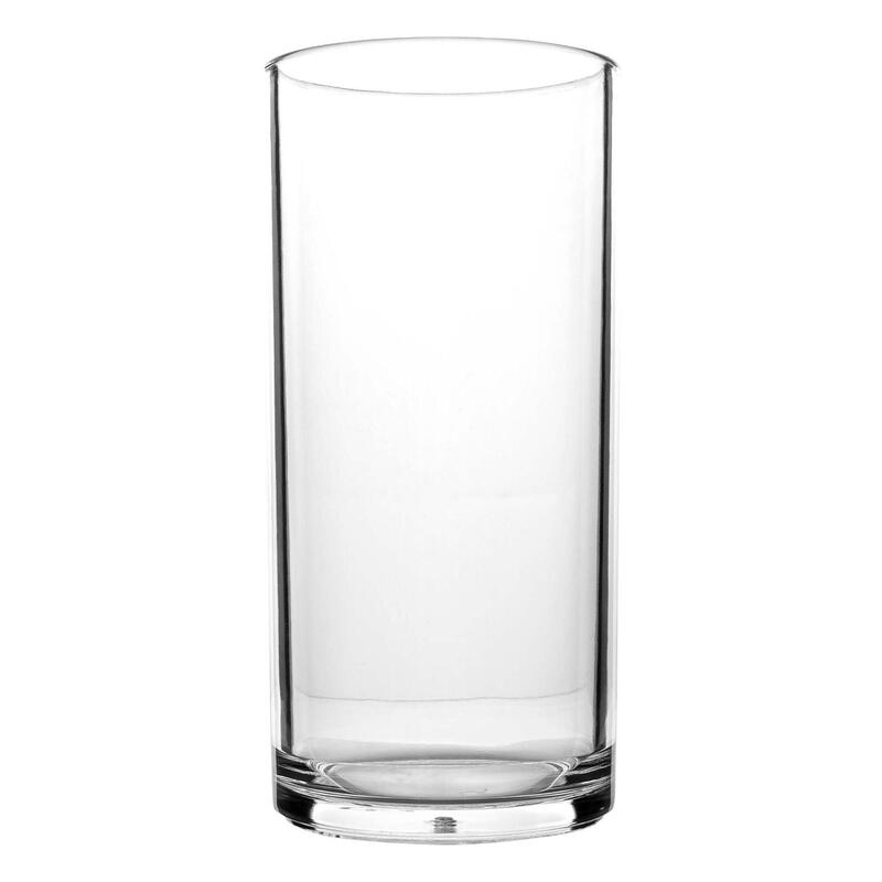 2er Set Longdrink Gläser Polycarbonat Campingläser Wasser Trink Glas 300 ml