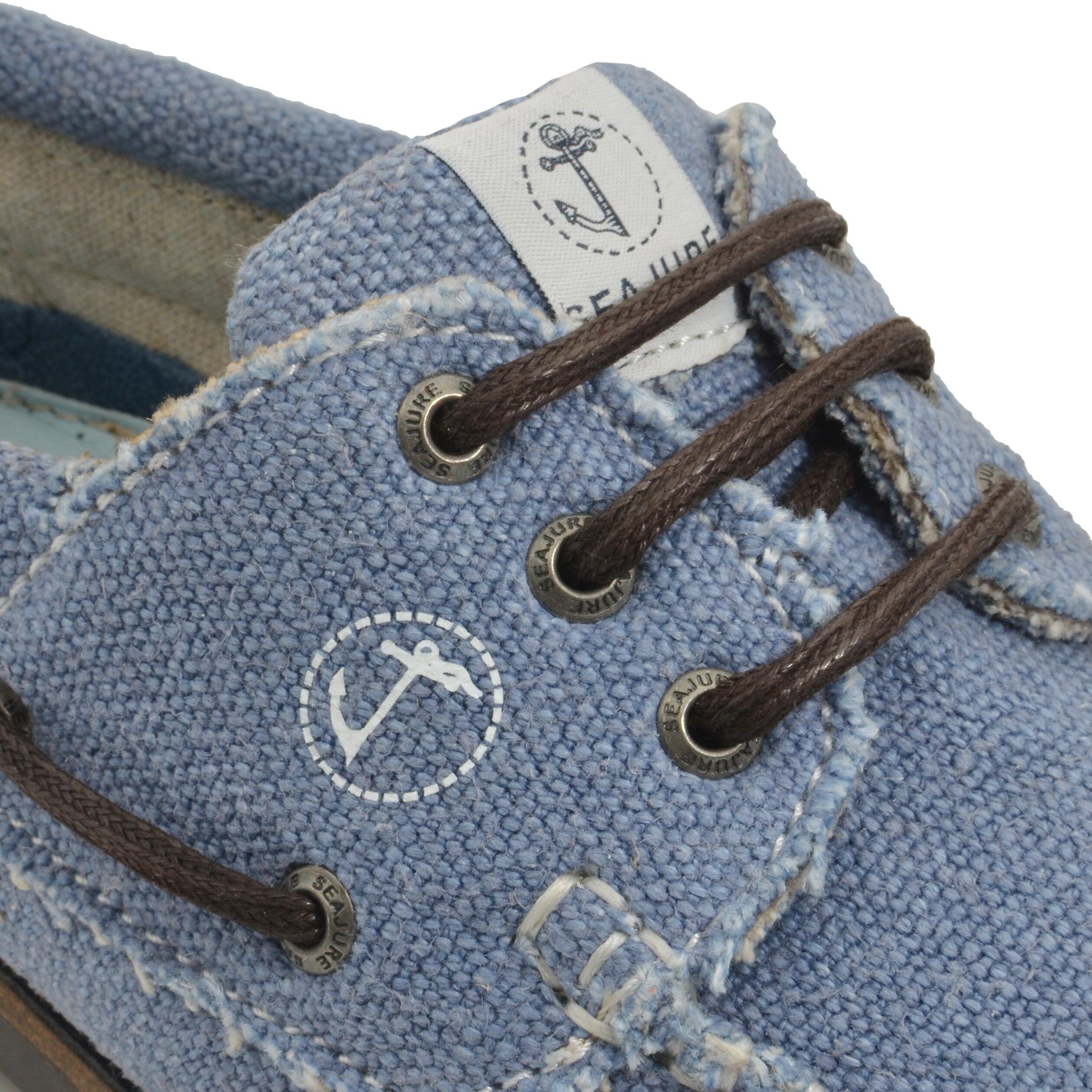 Zapatos Náuticos Cáñamo y Vegan Seajure Pampelonne Hombre Azul 5/5