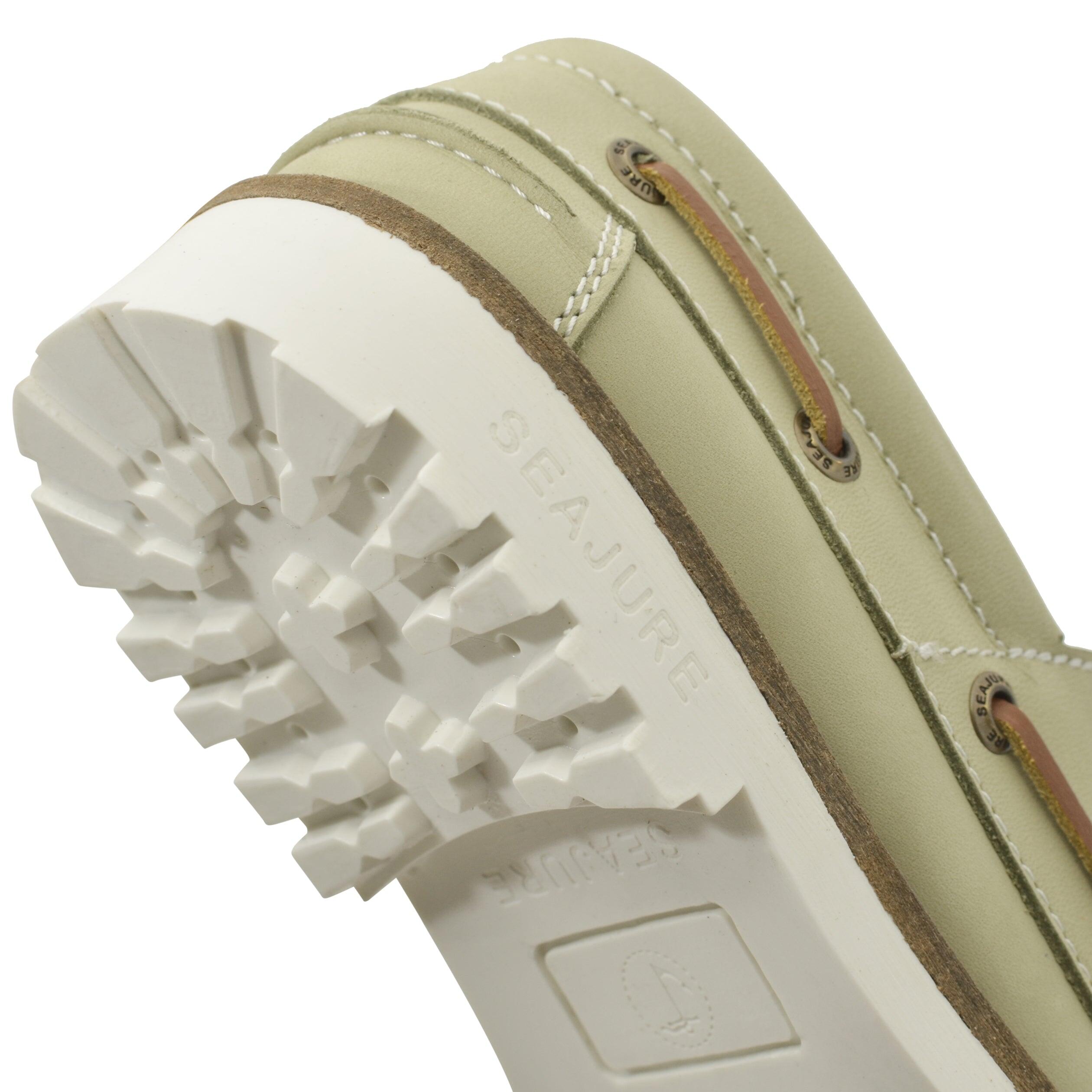 Sapatos de Vela Kvalvika Mulher Verde Claro Pele Nubuck 5/5