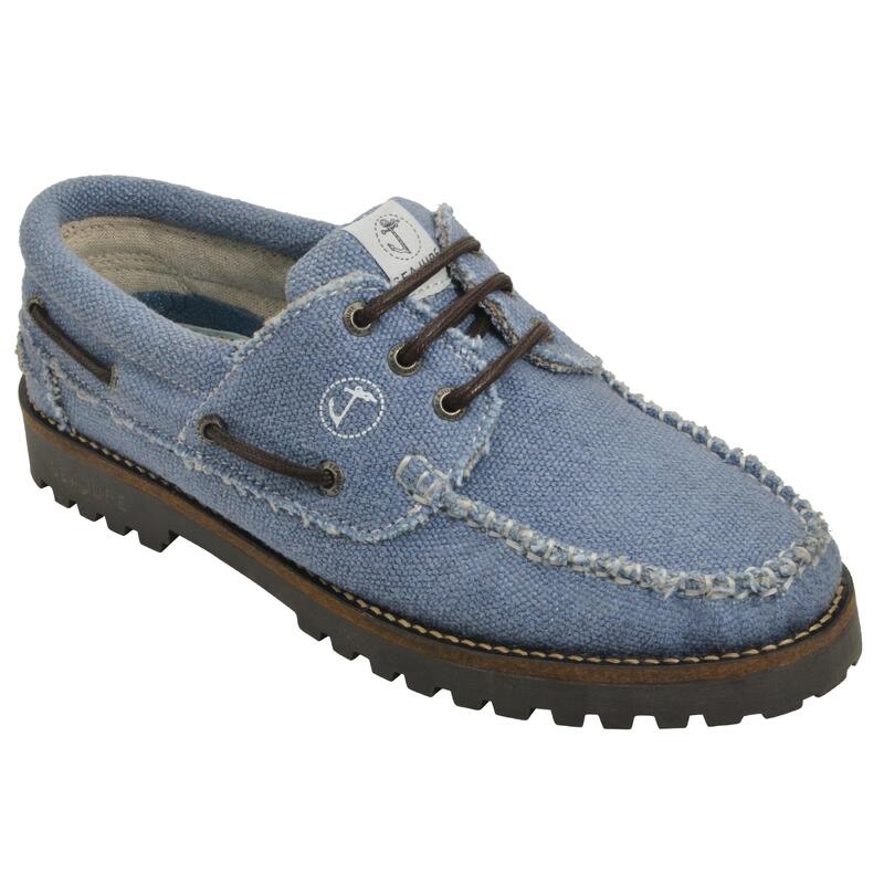 Zapatos Náuticos Cáñamo y Vegan Seajure Pampelonne Hombre Azul