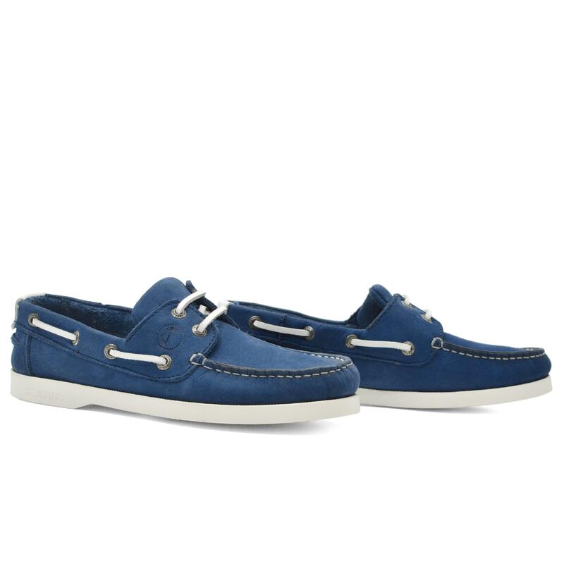 Sapatos de Vela Sotavento Mulher Azul Pele Nubuck