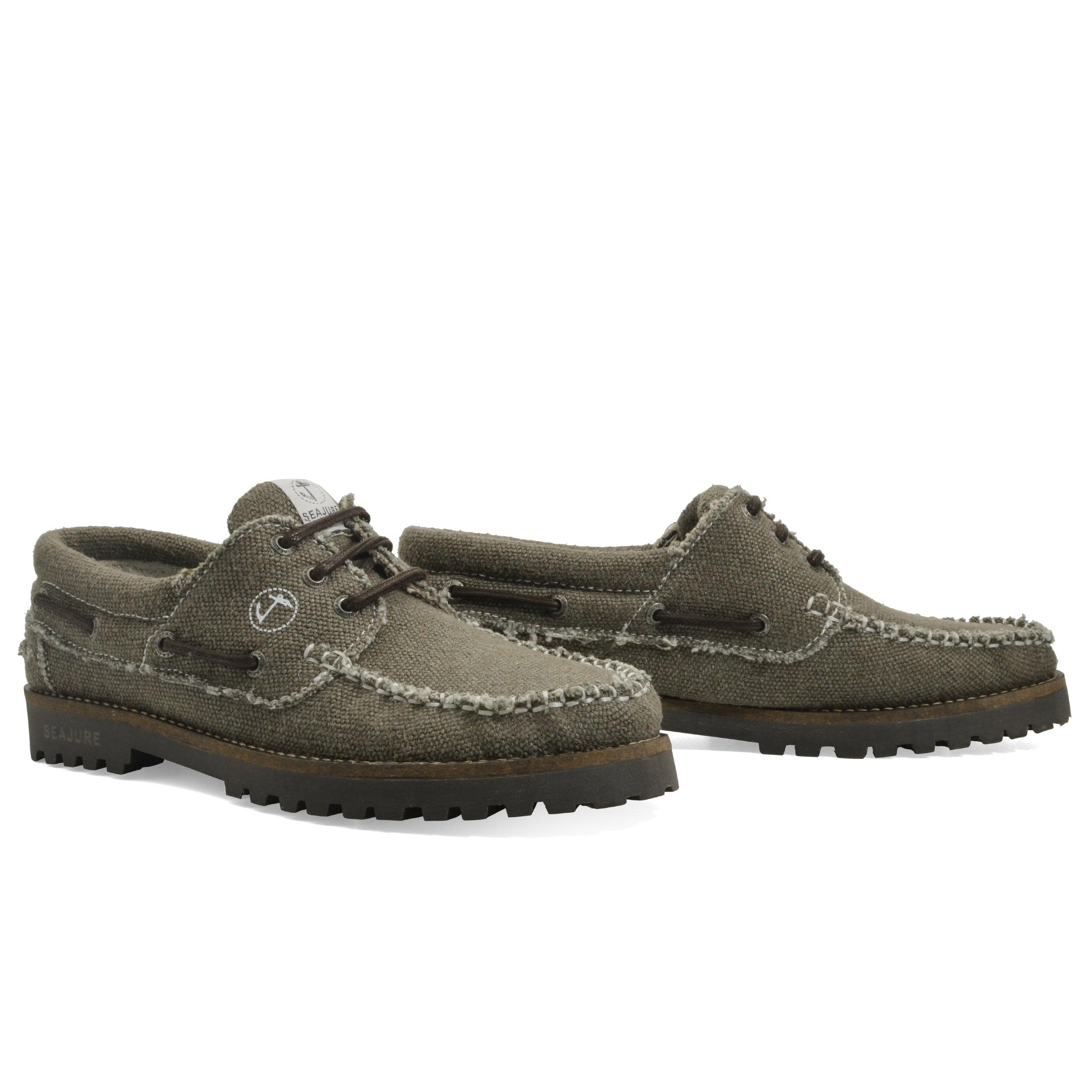 Zapatos Náuticos Cáñamo y Vegan Seajure Vik Hombre Marrón 3/5