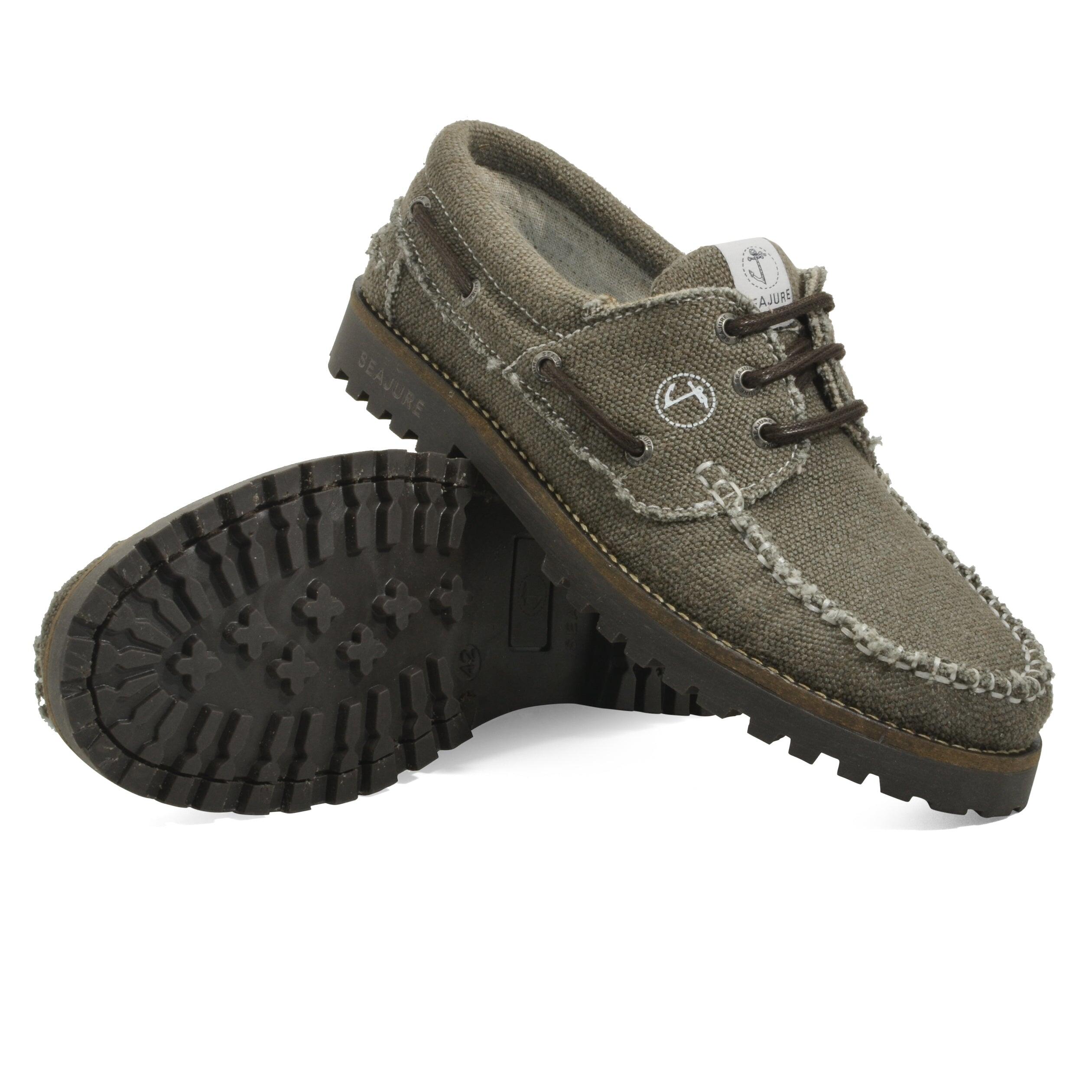 Zapatos Náuticos Cáñamo y Vegan Seajure Vik Hombre Marrón 2/5