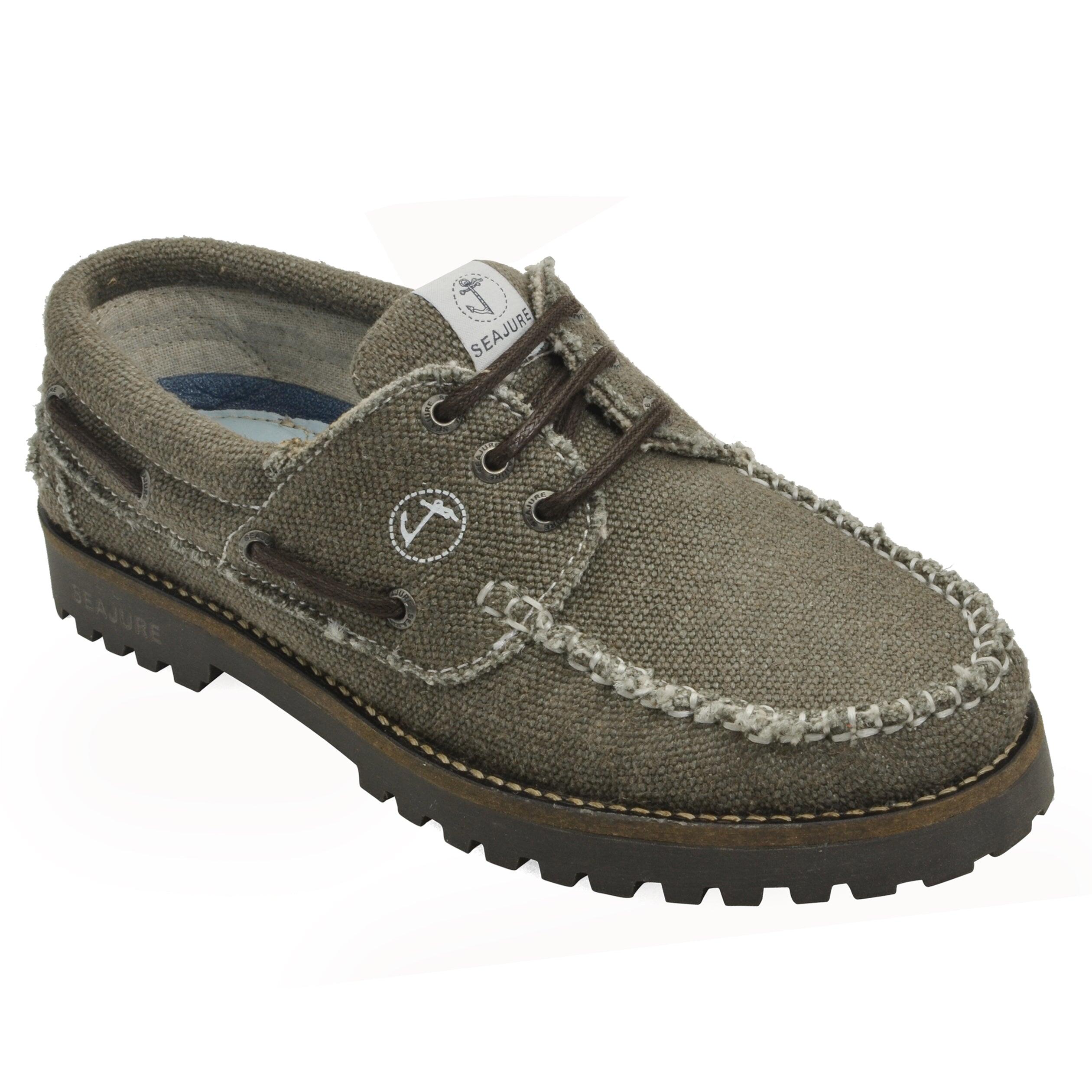 Zapatos Náuticos Cáñamo y Vegan Seajure Vik Hombre Marrón 1/5
