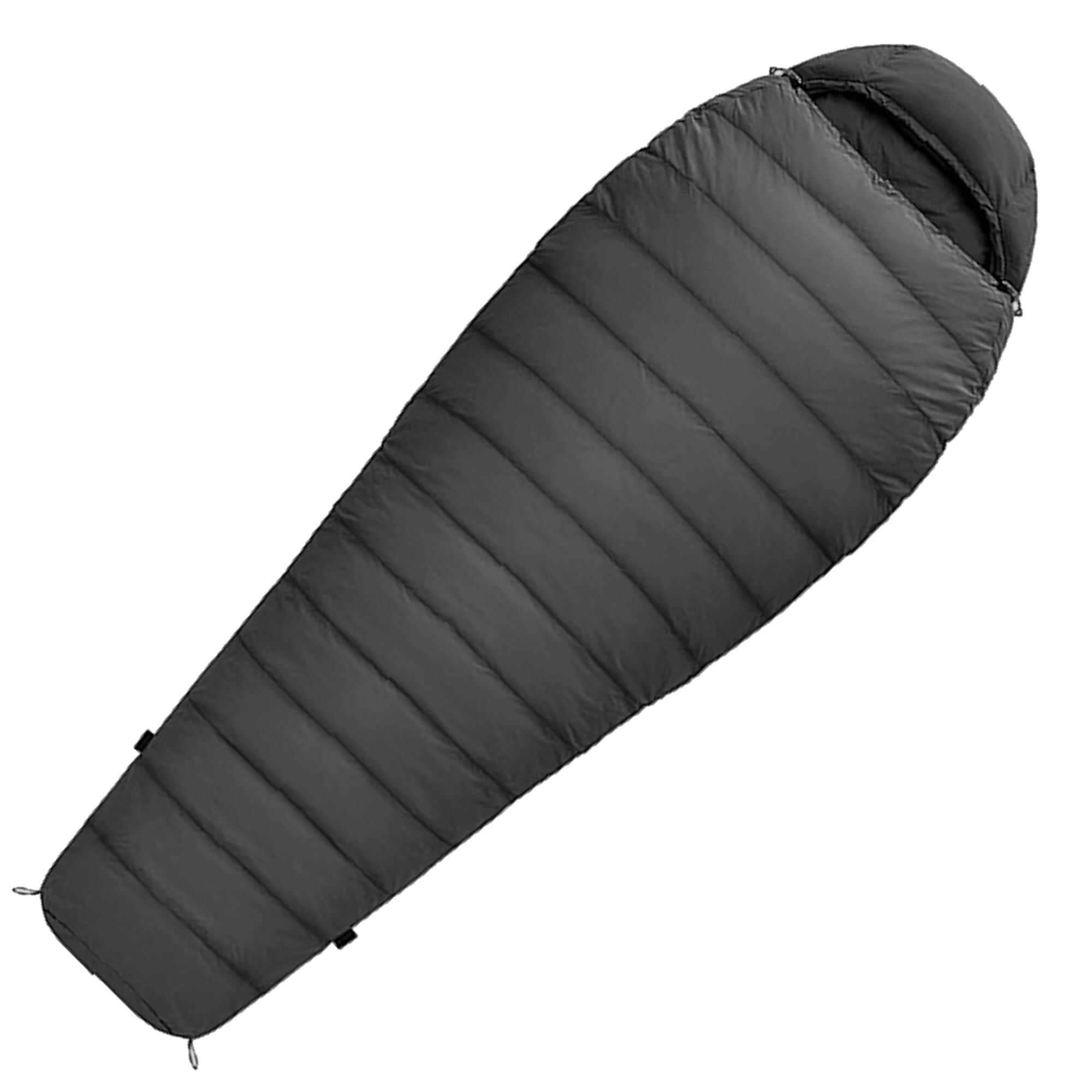 NORSKSKIN Mumienschlafsack Norskskin Ultralight Grey 800 g 205 cm Koppelbar Nylon 400T