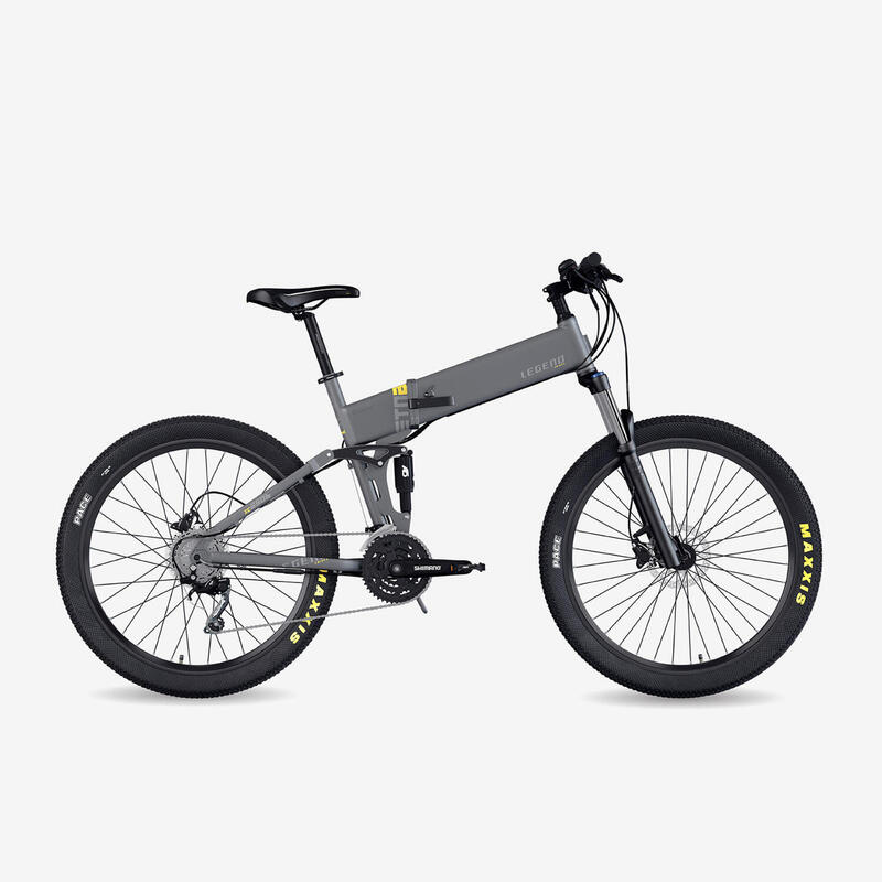 Bicicleta eléctrica de montaña plegable Legend Etna 14Ah 27.5" gris