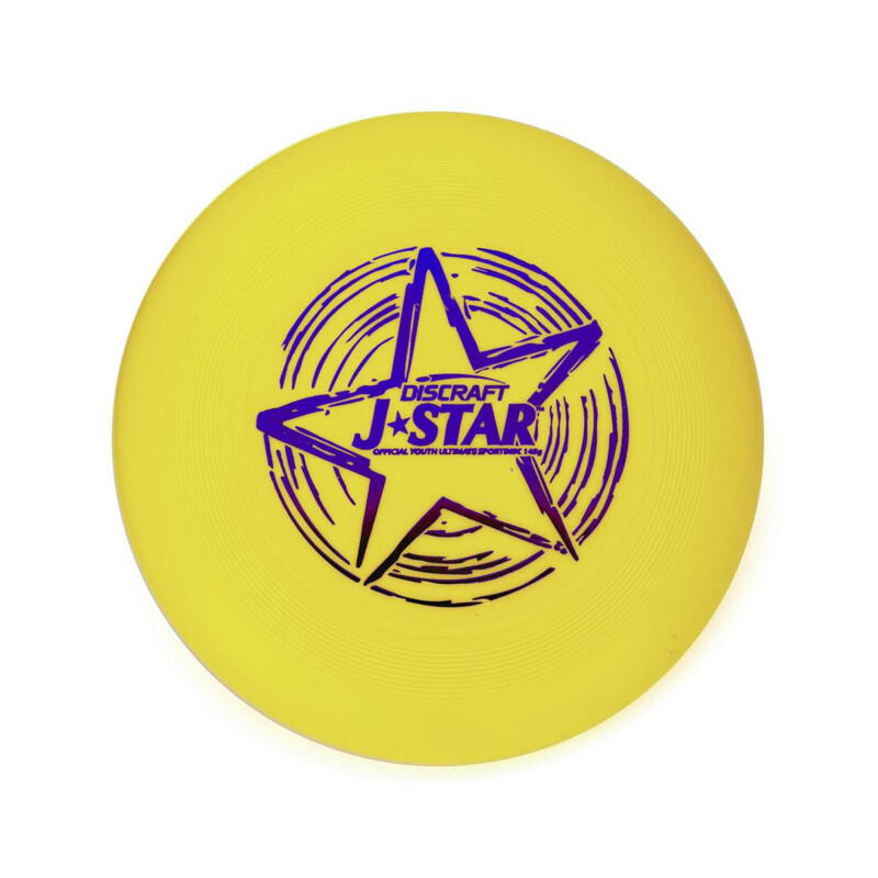 Disque de lancer - Discraft - Junior Star Jaune 145 gr