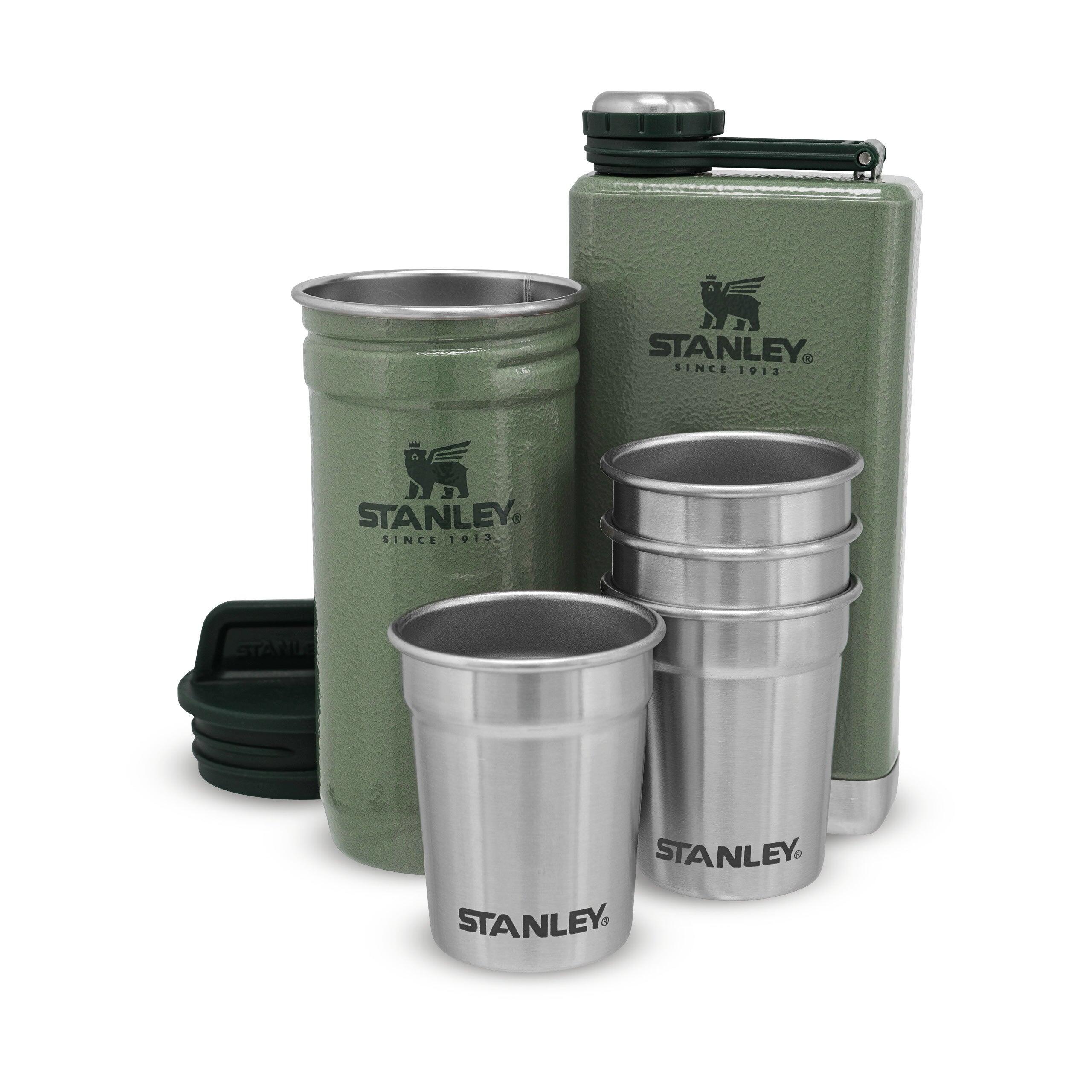 STANLEY Thermos Flask Heupfles - 0,23L + 4 Shotglazen - Borrelglaasjes & Opbergbeker RVS