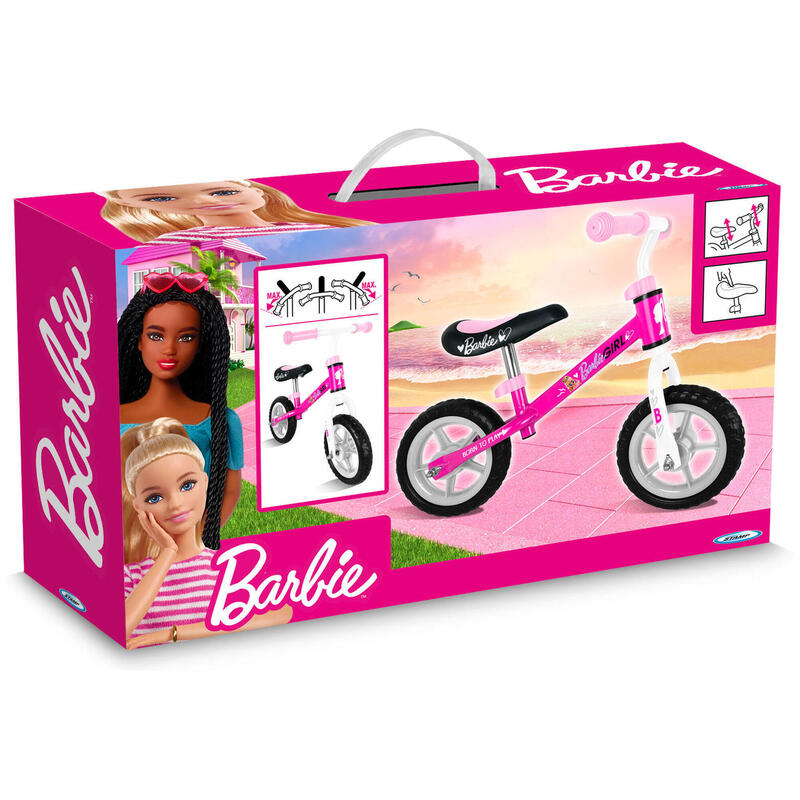 Selo Barbie 10 Polegadas Menina Rosa 2 Rodas Loopfiets Draisienne