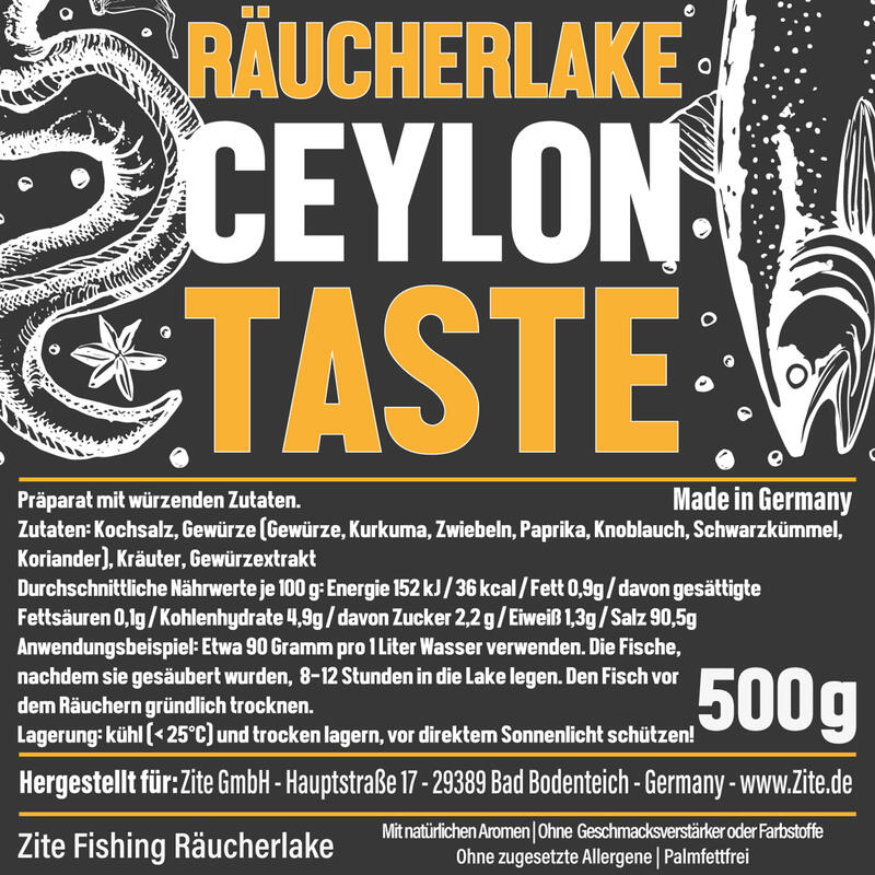 Räucherlauge 5x500g Ceylon Taste - Natürliche Gewürzmischung - Räucherlake