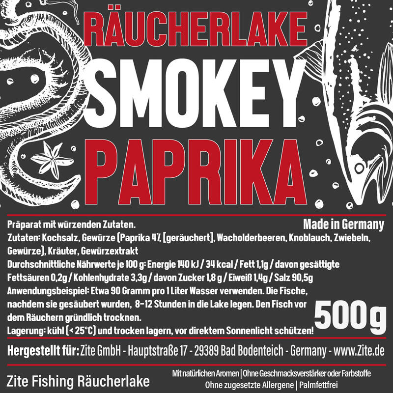 Räucherlauge 5x500g Smokey Paprika - Natürliche Gewürzmischung - Räucherlake
