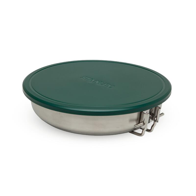 Set Da Cucina Camp 9 Pezzi Gavetta Da Campeggio Padella Acciaio Inox - 2 Persone