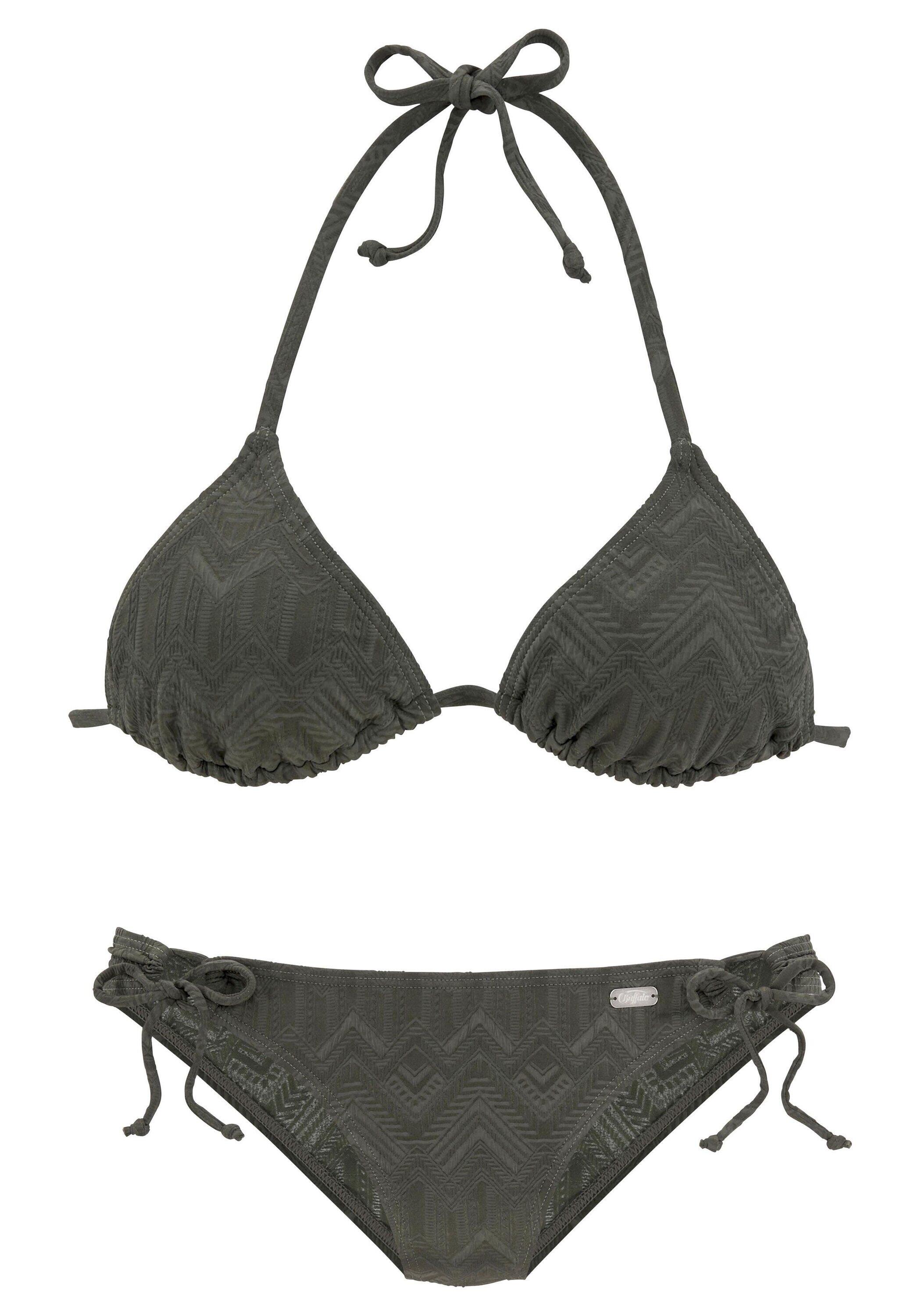 Damen Buffalo Triangel-Bikini mit modischer Struktur 2/6