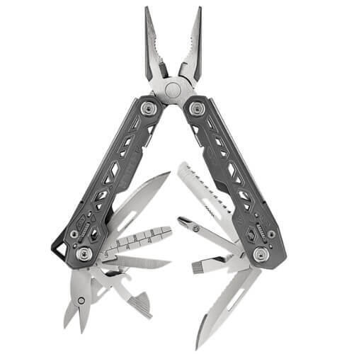 Multitool Truss - 17 delig - met opbergschede - Grijs