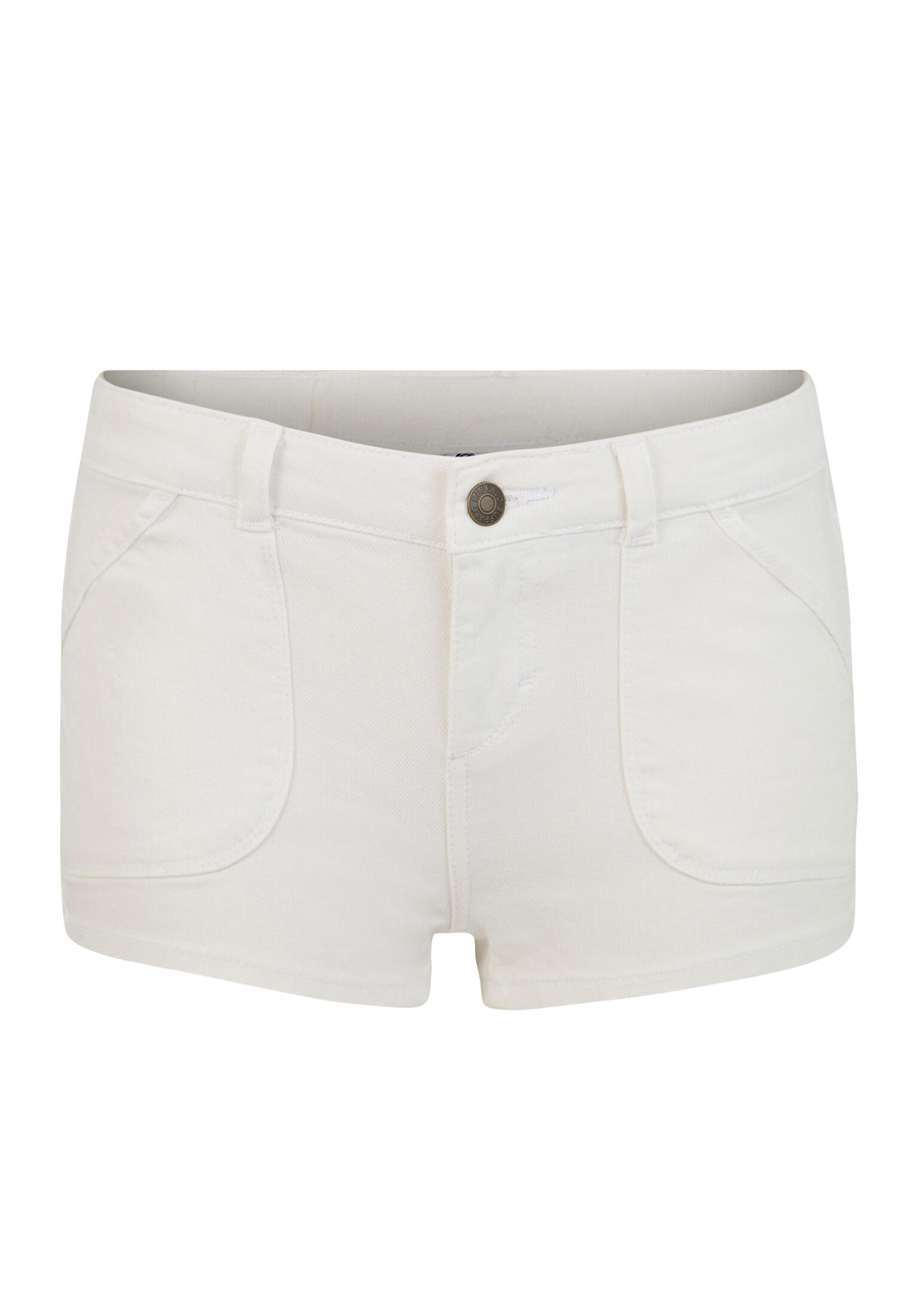 Damen Buffalo Hotpants, weiß 6/7