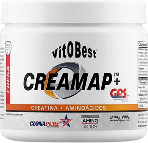 VITOBEST Creamap® + GFS Aminos - 200g Morango da VitoBest