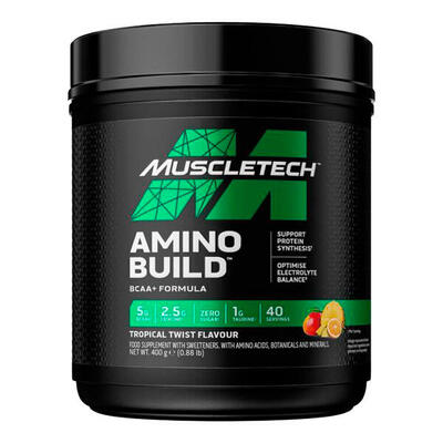 Muscletech amino build (40 serv) tropical twist - aminozuren - bcaa