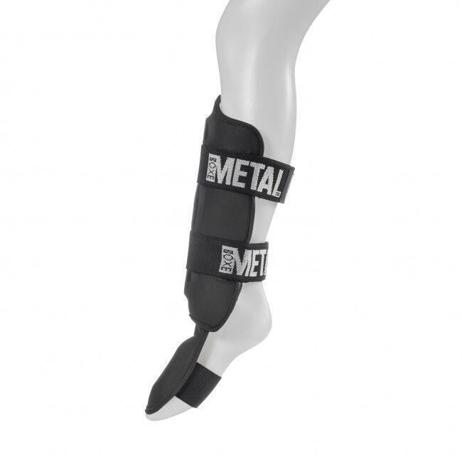 Protège-tibias + pied détachable pro Metal Boxe 3/7