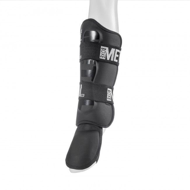 Protège-tibias + pied détachable pro Metal Boxe 7/7